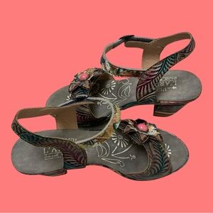 NWOB L’Artiste Spring Step Heels Leilante GRYM model. Slingback Sandals size 38